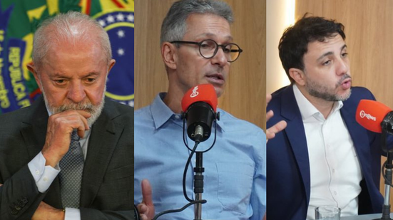 Lula, Romeu Zema e RenanSantos - Jose Cruz/Agência Brasil e Devid Santana/Bnews