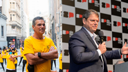 Edgard Corona, fundador da Smart Fit, e Tarcísio de Freitas - Divulgação e Mônica Andrade/Governo do Estado de SP