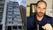 Fachada do apartamento de Eduardo Bolsonaro - Divulgação/Caixa e Reprodução/Redes Sociais