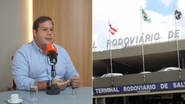 Décio Martins, secretário da Semop, e antiga rodoviária de Salvador - Devid Santana/Bnews e Camila Souza/GOVBA