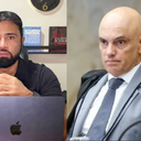 Reprodução/Redes Sociais e Gustavo Moreno/ STF - Jornalista Luís Pablo e Alexandre de Moraes