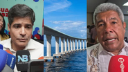 ACM Neto, projeto da ponte Salvador-Itaparica e Jerônimo - Devid Santana/Bnews e Divulgação