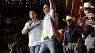 Tarcísio de Freitas e Flávio Bolsonaro no Barretão - Divulgação/Campanha Tarcísio de Freitas