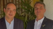 Flávio Roscoe e Flávio Bolsonaro - Reprodução/Redes Sociais