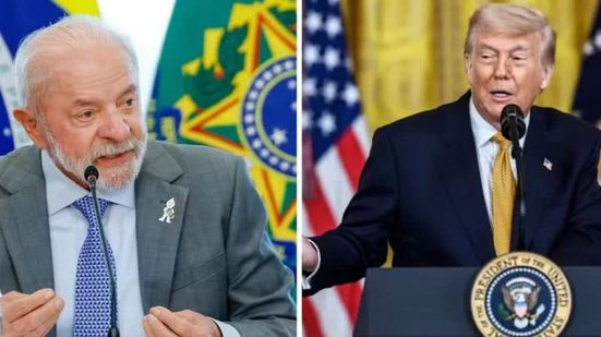 Lula e Trump - Reprodução