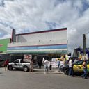 x- trabalhadores da Casas Bahia e representantes do Sindicato dos Comerciários realizaram um protesto - Reprodução
