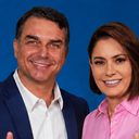 Flávio Bolsonaro e Michelle Bolsonaro - Divulgação/PL
