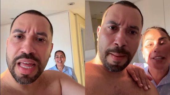 Revoltado, Gil do Vigor detona atitude de funcionária de mercado com a mãe e promete providências\u003B veja