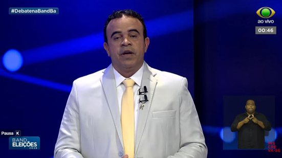 Imagem DEBATE BAND: Mansur ataca Bolsonaro durante debate: 'genocida lá ele'