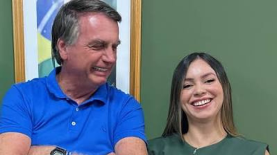 Jair Bolsonaro e Fabiana "Bolsonaro" - Reprodução/Redes Sociais