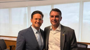 João Roma e Flávio Bolsonaro - Reprodução/Redes Sociais