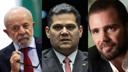 Lula, Davi Alcolumbre e Daniel Vorcaro - Marcelo Camargo/Agência Brasil, Andressa Anholete/Agência Senado e Divulgação
