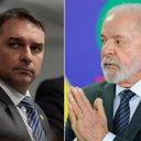 Imagem Quaest: Lula lidera 1º turno, mas Flávio Bolsonaro cresce e reduz vantagem; petista vence todos os cenários de 2º turno
