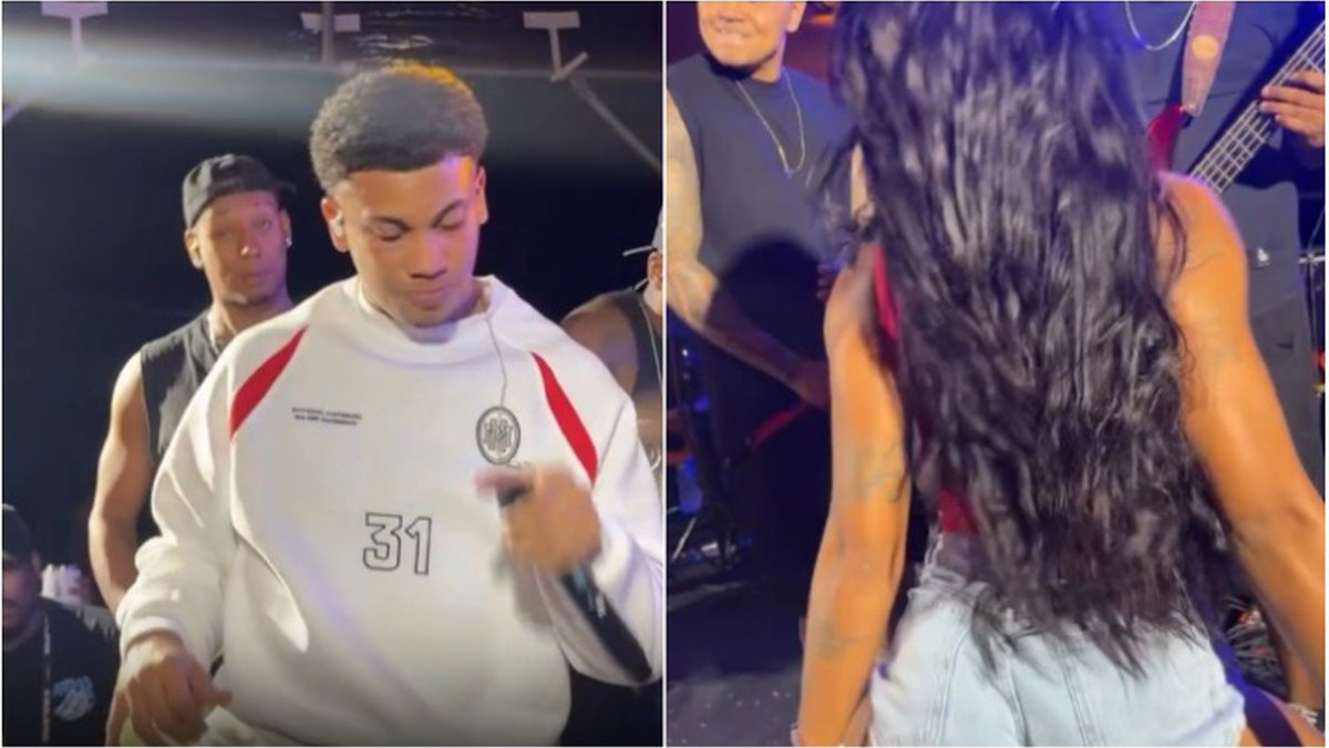 Dançarina baiana sobe ao palco com ex-namorado cantor após escândalo de traição e reação surpreende fãs; veja