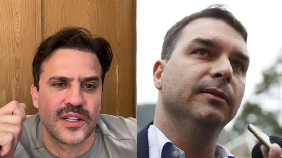 Pablo Marçal e Flávio Bolsonaro - BNewsTV e Tânia Rêgo/Agência Brasil