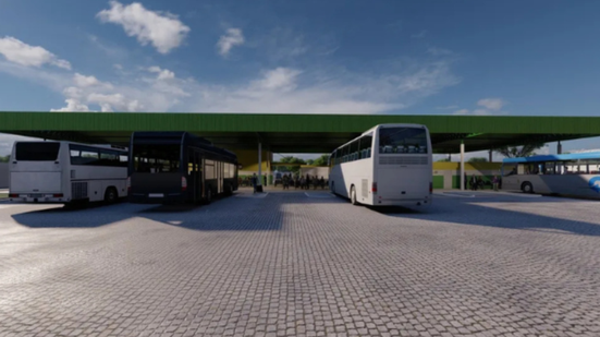 Projeto de nova rodoviária em Itaberaba - Divulgação/Seinfra