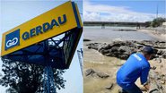Gerdau e praia contaminada em São Tomé de Paripe - Divulgação