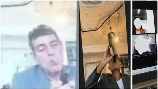 Imagem BEBE, FUMA E JULGA : Juiz abre garrafa de vinho, bebe e fuma durante julgamento; TJ suspende sessão; ASSISTA