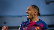 O grande destaque do jogo foi Raphinha, que marcou dois gols, deu uma assistência e ainda sofreu o pênalti que abriu o placar para a equipe catalã. - Divulgação/ Barcelona