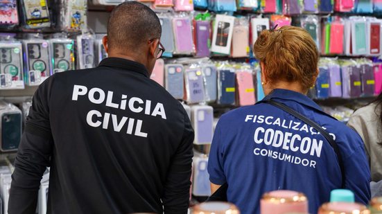 A Polícia Civil executou duas operações (A Operação Manus Agiles e a Operação Original). Elas buscam reprimir furtos e roubos de celulares. - Ascom-PCBA/Divulgação