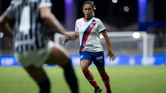 O jogo teve o total de 5.811 torcedores e registrou o maior público no ano do Campeonato Brasileiro Feminino em 2026 - Reprodução / Letícia Martins / EC Bahia