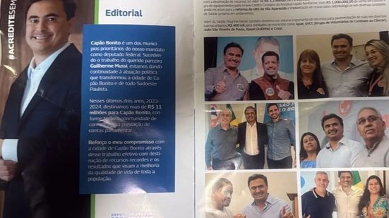 De acordo com Mussi, os panfletos de campanha foram distribuídos em Capão Bonito, no interior de São Paulo - Redes Sociais