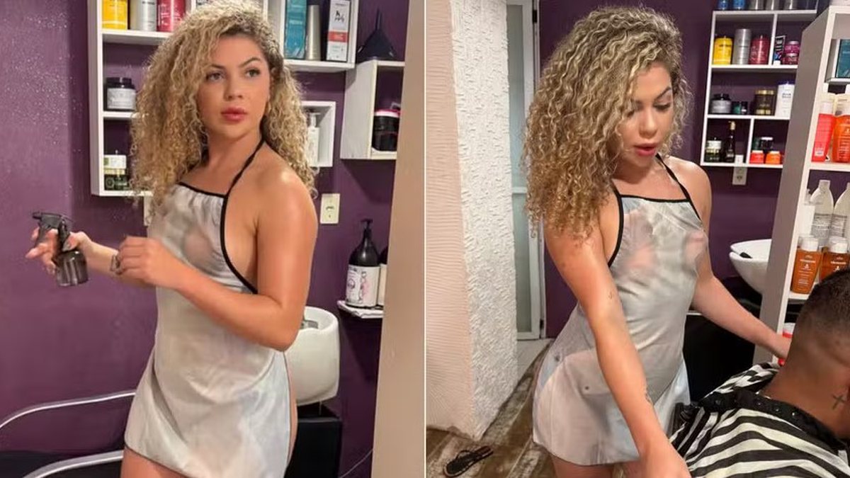 Atendimento pelada e vaga de R$ 10 mil: Dona de barbearia nudista sofre ameaças e muda de endereço às pressas - Foto