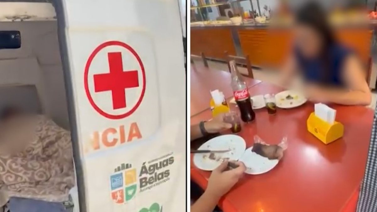 Motorista deixa homem com suspeita de AVC em ambulância e vai almoçar junto com enfermeira durante transferência de paciente