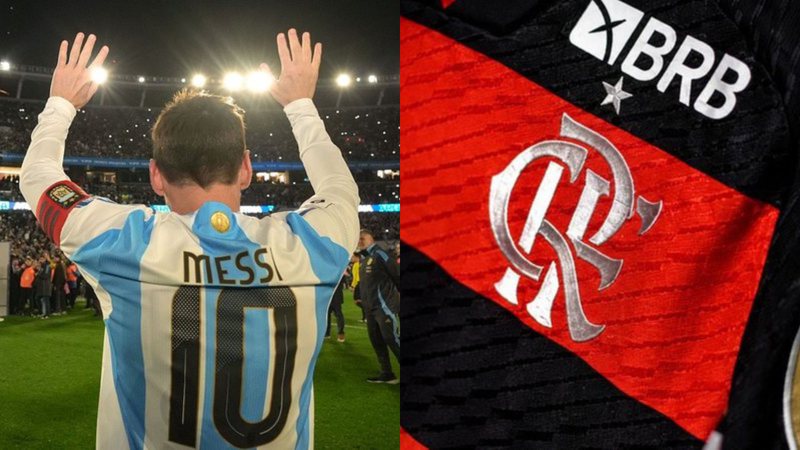 Divulgação/messi.com e Divulgação / Flamengo