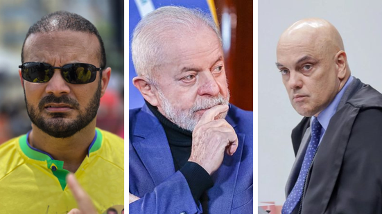 Capitão Alden, Lula e Alexandre de Moraes - Divulgação, Ricardo Stuckert/PR e Rosinei Coutinho/STF