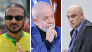 Capitão Alden, Lula e Alexandre de Moraes - Divulgação, Ricardo Stuckert/PR e Rosinei Coutinho/STF