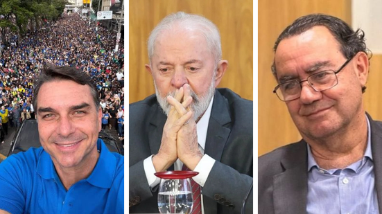 Flávio Bolsonaro e Lula - Reprodução/Redes Sociais, Valter Campanato/Agência Brasil e Divulgação