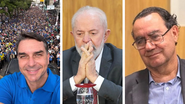Flávio Bolsonaro e Lula - Reprodução/Redes Sociais, Valter Campanato/Agência Brasil e Divulgação