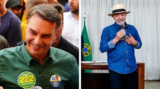Vittor Sales/Campanha de Flávio Bolsonaro e Ricardo Stuckert/Campanha de Lula