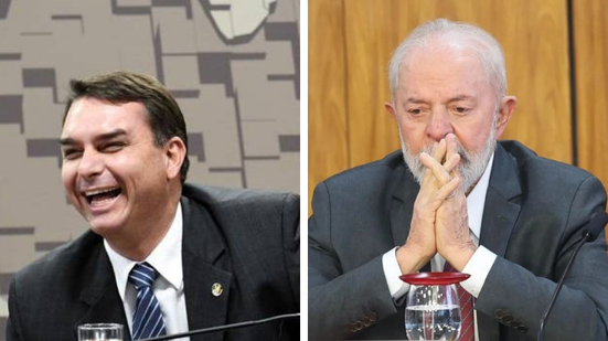 Flávio Bolsonaro e Lula - Pedro França/Agência Senado e Valter Campanato/ABR