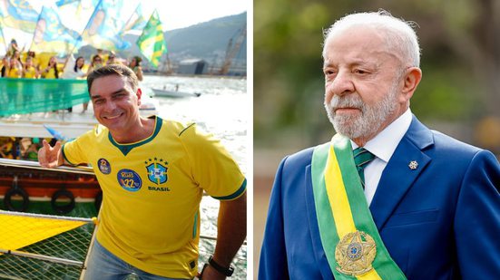 Flávio Bolsonaro e Lula - Vittor Sales/PL e Ricardo Stuckert/PT