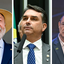 Lula, Flávio Bolsonaro e Augusto Cury - Ricardo Stuckert, Andressa Anholete/Agência Senado e Renato Pizzutto/Band