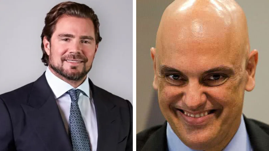 Daniel Vorcaro e Alexandre de Moraes - Reprodução e Marcelo Camargo/Agência Brasil