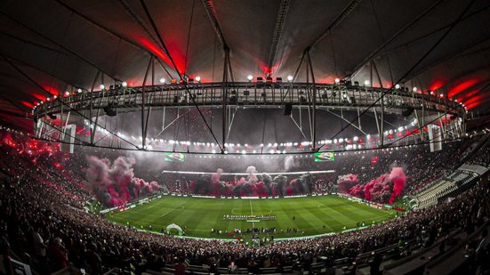 Após a partida, o goleiro Rossi e o meia Arrascaeta reclamaram das condições do campo - Reprodução/ Flamengo