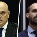 Imagem URGENTE: Moraes ordena cumprimento de pena de Eduardo Bolsonaro e cancela passaporte do ex-deputado