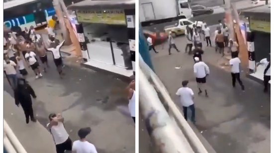 Violência entre torcidas: torcedor baleado antes de clássico - Reprodução/x