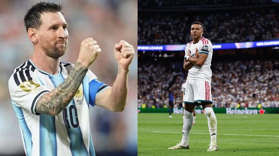 Reprodução/Instagram @leomessi e @k.mbappe