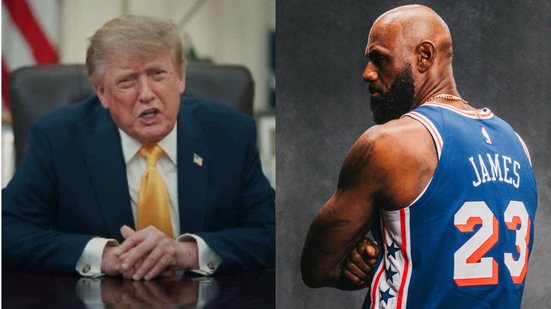 Reprodução/Instagram/@realdonaldtrump e Klutch Sports Group/Instagram @kingjames