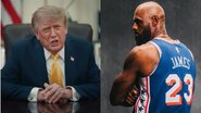 Reprodução/Instagram/@realdonaldtrump e Klutch Sports Group/Instagram @kingjames