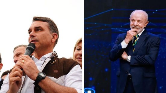 Charles Vieira/Campanha Flávio Bolsonaro e Ricardo Stuckert/Campanha de Lula