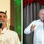 Charles Vieira/Campanha Flávio Bolsonaro e Ricardo Stuckert/Campanha de Lula