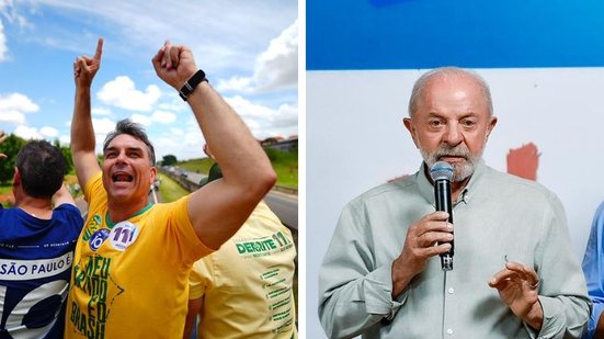 Vittor Sales/Campanha de Flávio Bolsonaro e Ricardo Stuckert/Campanha de Lula