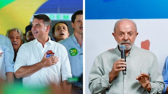Vittor Sales/Campanha de Flávio Bolsonaro e Ricardo Stuckert/Campanha de Lula