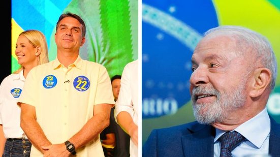 Charles Vieira/Campanha Flávio Bolsonaro e Ricardo Stuckert/Campanha de Lula