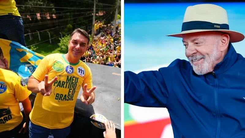 Vittor Sales/Campanha de Flávio Bolsonaro e Ricardo Stuckert/Campanha de Lula